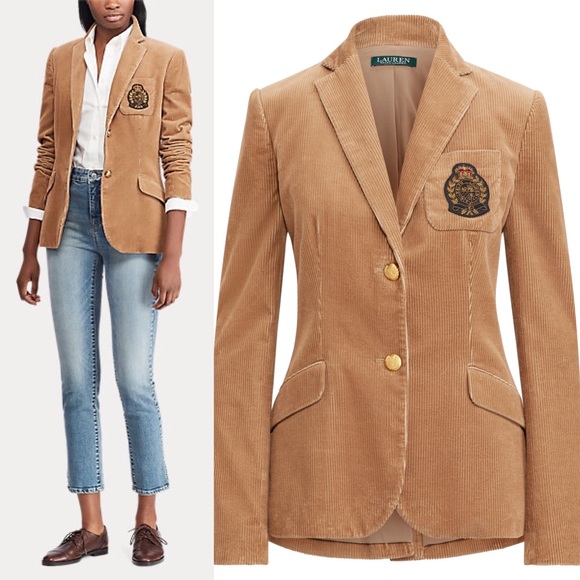 Ralph Lauren Bullion-Patch Corduroy Blazer - Picture 2 of 9